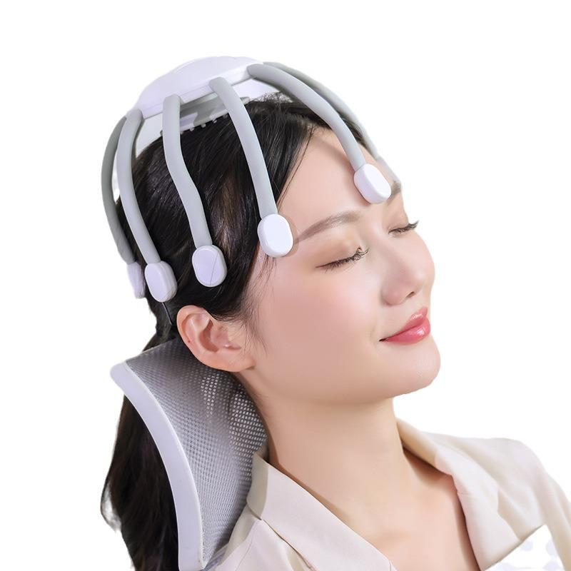 

Электрический массажер для головы Octopus Scalp Vibrating Massage Instrument Несколько режимов для снятия давления и усталости, улучшения сна, подарок Type C Charge чёрный