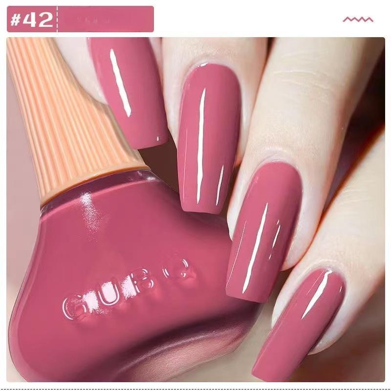 

Nail Art Популярный молочно-белый лак для ногтей Быстросохнущий долговечный лак Матовый перламутровый лазерный блестящий лак для ногтей Сделать 42