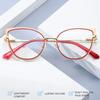Damen Blaulichtfilter Katzenaugenbrille Optische Brille Brille Optische Brille Computerbrille Augenschutz Brille