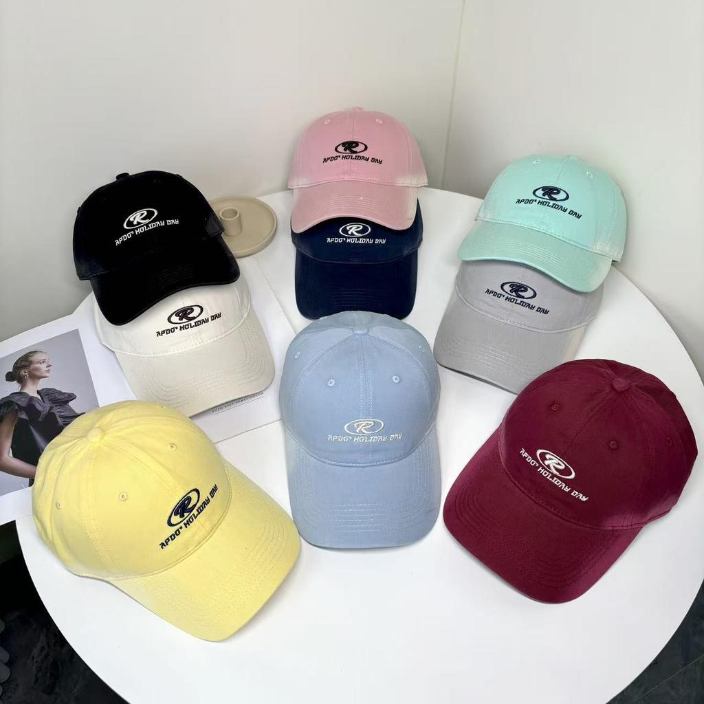 Spring And Summer Letter Embroidery Baseball Cap Female Face Peaked Cap Versatile High Quality Fashion Hat