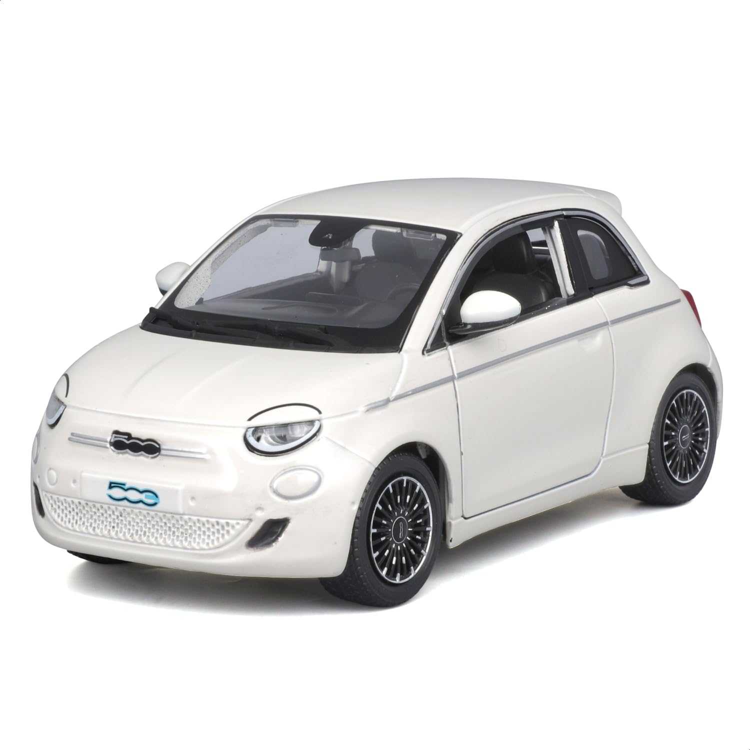

Bburago 1/24 Scale Fiat 500e 2023 White Miniature Car / Diecast Car, Finished Product, 18-21110 WT