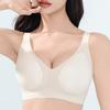 Seamless Bra Women's Thin Underwear Gathering and Tapering Breasts Anti-sagging Bra Breathable Large-sized Bra Without Underwire