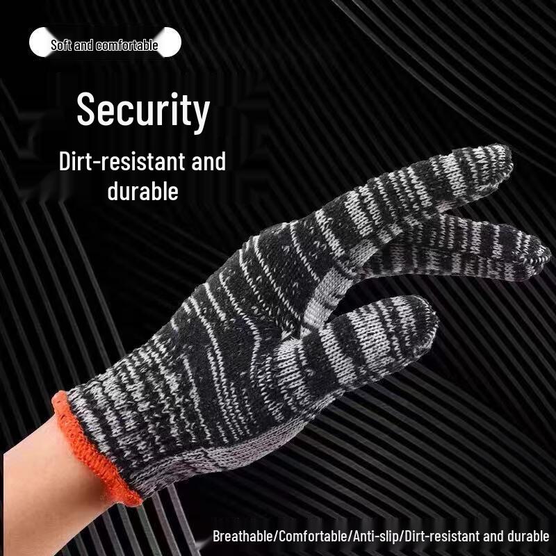 Yulong Heavy-Duty Cotton Work Gloves