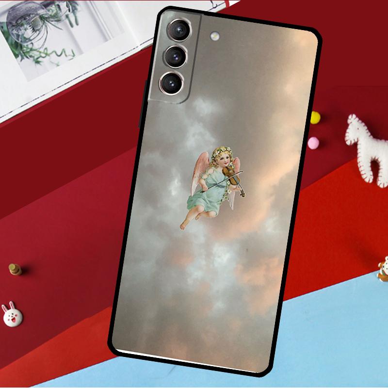 Renaissance Angel Aesthetic Funda For Samsung Galaxy S26 S25 S24 S21 S22 S23 Ultra S10 Plus S20 FE S25 FE Phone Case