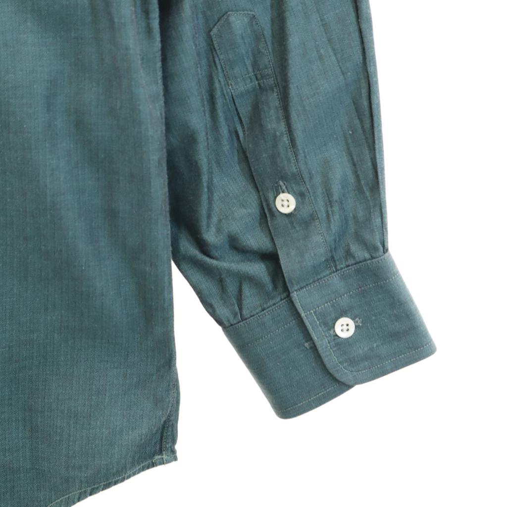 GIVENCHY 90s Made in Japan Old Herringbone Pattern Long sleeve shirt Men's Used