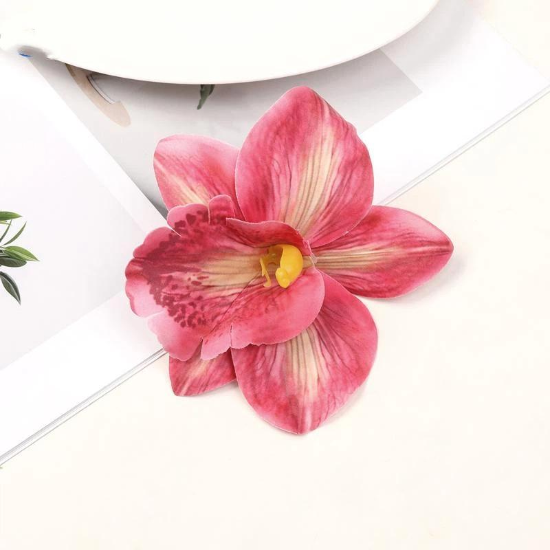1Pc Hawaiian Flower Hair Clips For Women Girl Artificial Flower Hair Barrettes Hair Accessories Vacation Beach Party Hairpins