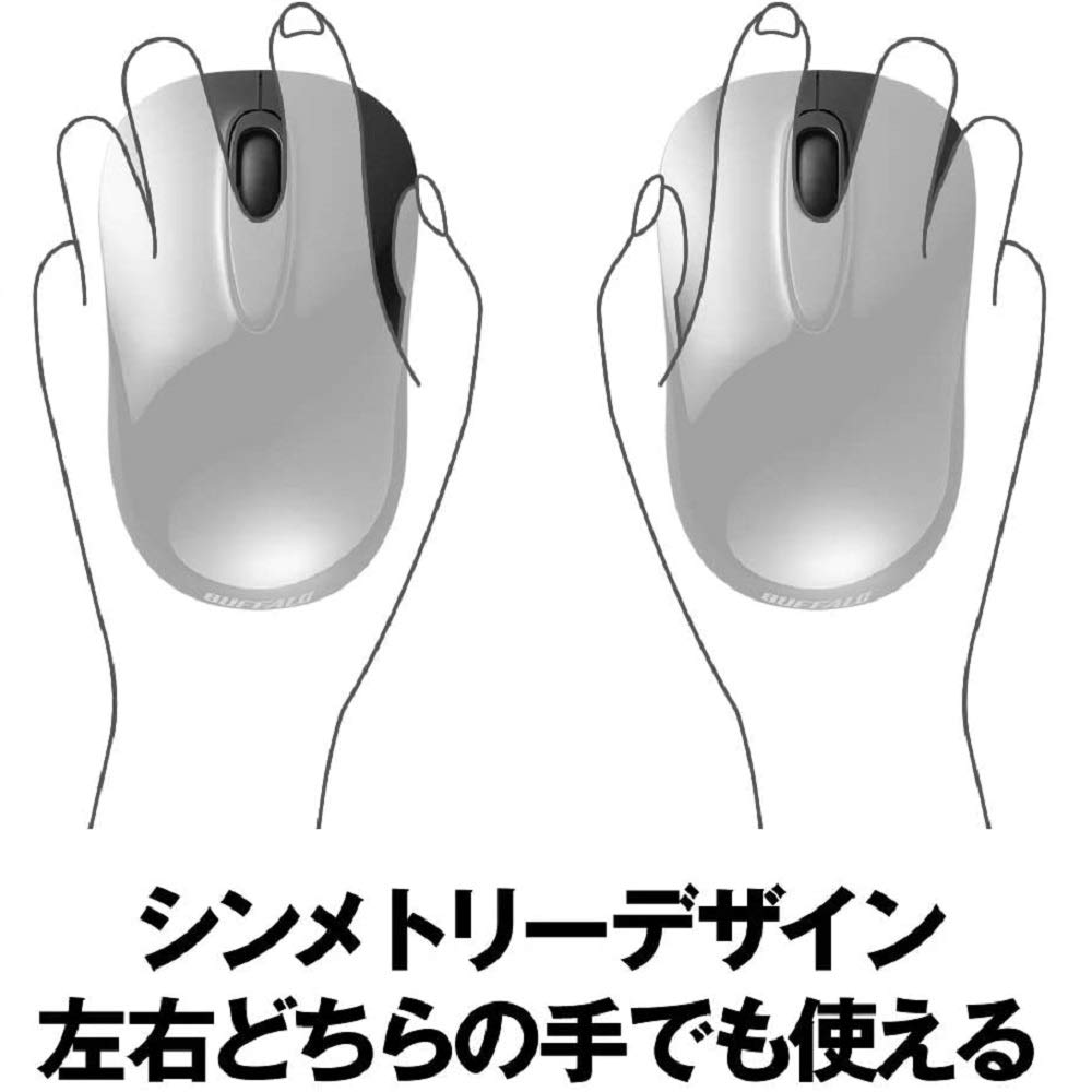 Buffalo Wireless Keyboard and Mouse Set, Durable and Long-Lasting, Ideal for Remote Work, Easy Connection, and Support (BSKBW125SBK)