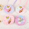 Unicorn Plush Crossbody Bag - Cute & Round Shoulder Bag for Girls with Coin Purse