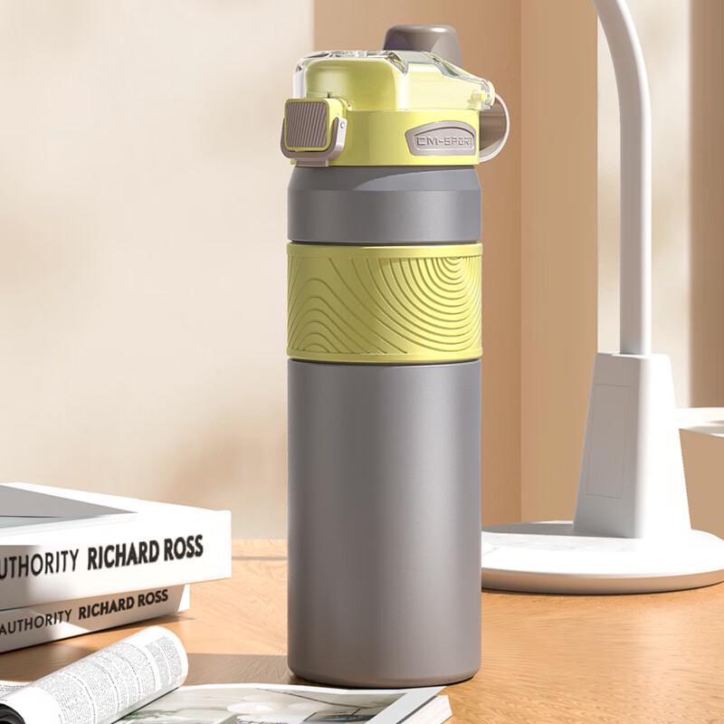 MRSIKEY Portable Dual-Drink Insulated Mug