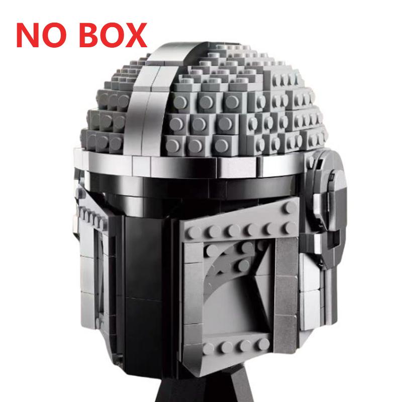 Non-Toxic Space Battle Fighter Pilot Helmet Building Blocks Desk Decoration Bobas Leias Jangos Kylos Fetts Rens Bricks Gift Party Favors