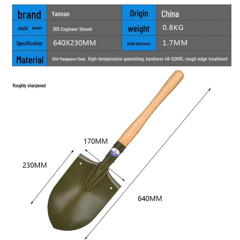Yannan Outdoor Shovel & Spade Series