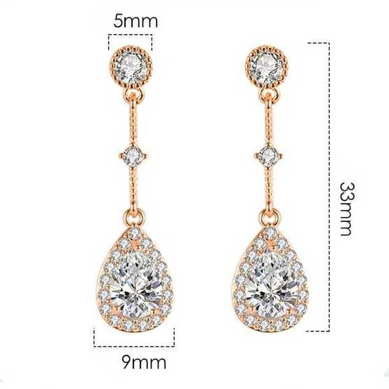 Sace Gems Classic Copper Alloy Zircon Earrings for Women Wedding Party Gifts