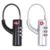 Tsa Customs Lock Overseas Customs Clearance Trolley Luggage Suitcase Backpack Password Lock Padlock With Steel Cable