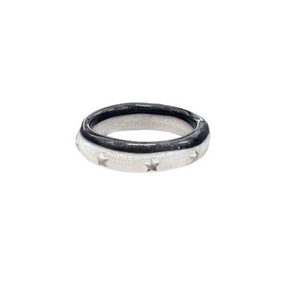 Nff étoile bague deux pistes-noir