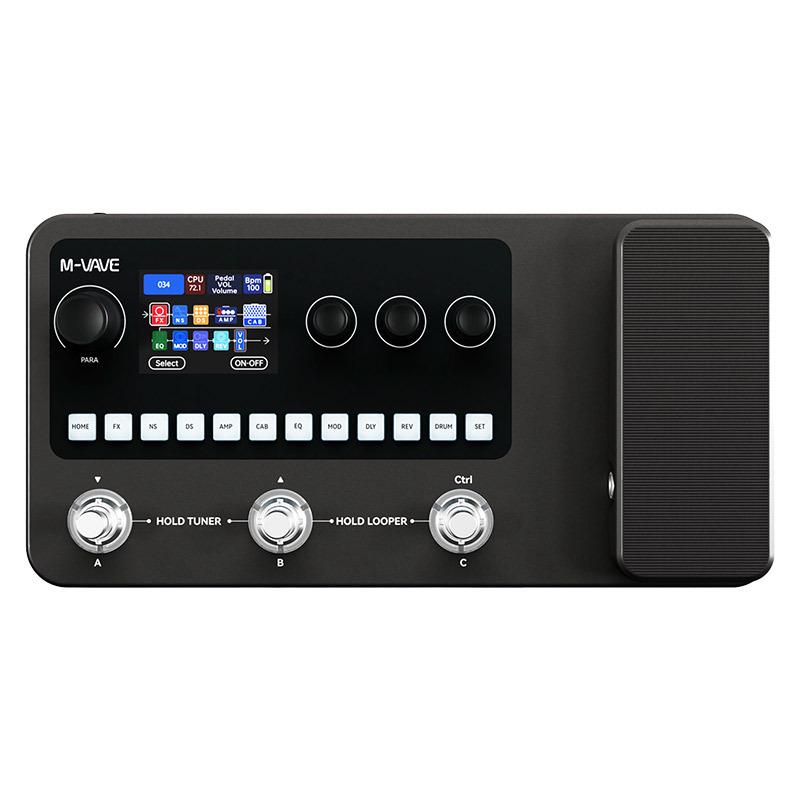 M-VAVE MK-20 Multi-Effektpedal: E-Gitarre, Bass-Loop, Soundkarte, Drum Machine.