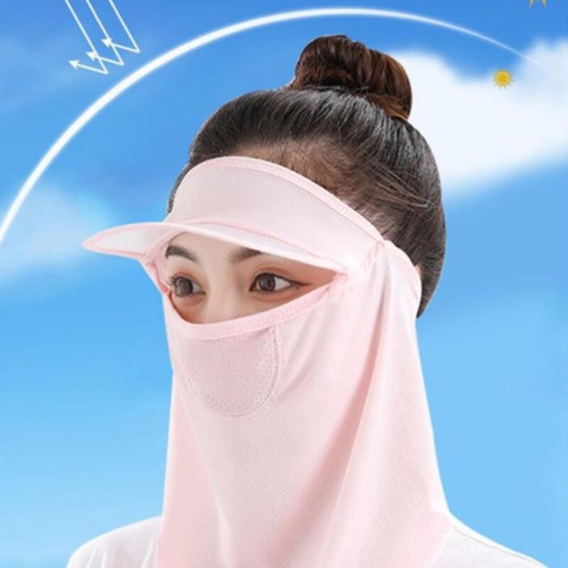 Women's Summer Sunblock Sun Cap Mask