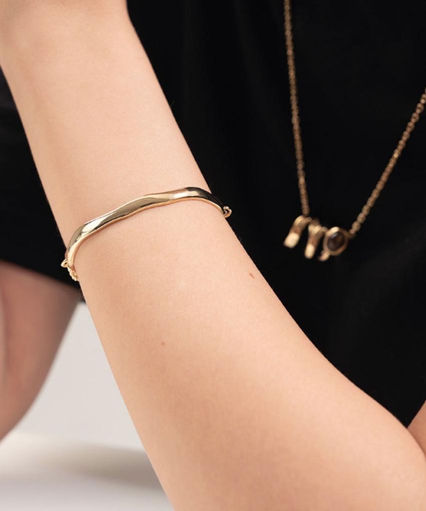 Jnui Epoch Wave Bracelet 14K Gold Plated