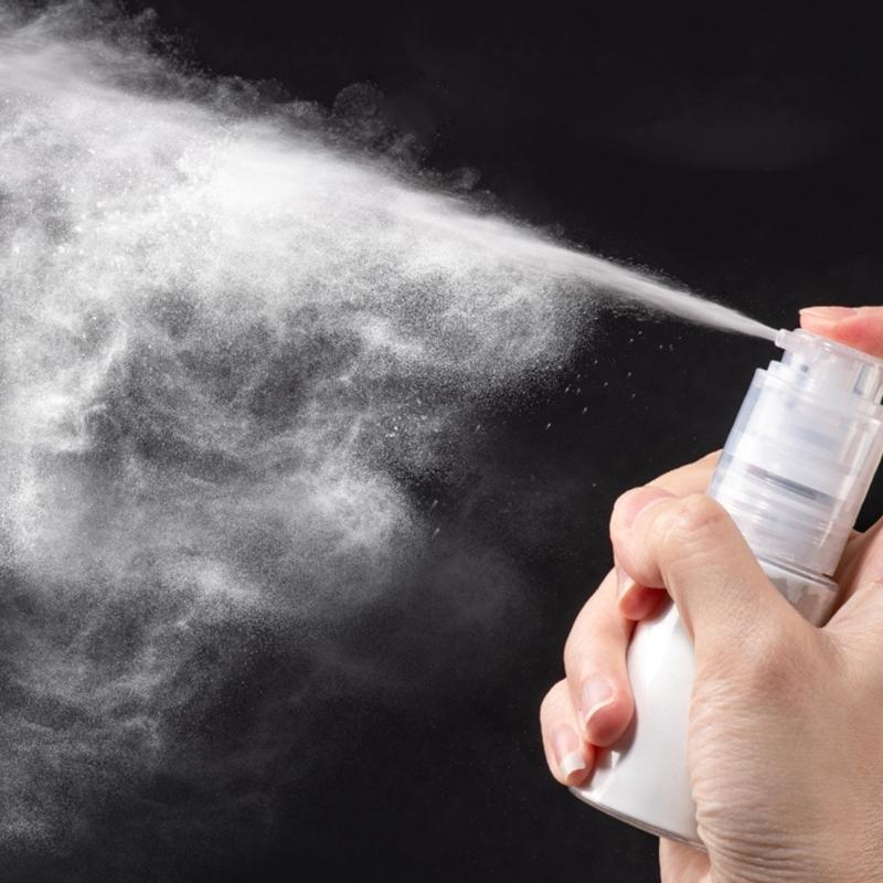 Precisions Mist Powder Sprays Bottle for Uniform Application in Makeup Setting and Personal Care Routines
