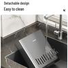 YOUQIN Stainless Steel Wall-Mounted Chopstick & Knife Holder Set