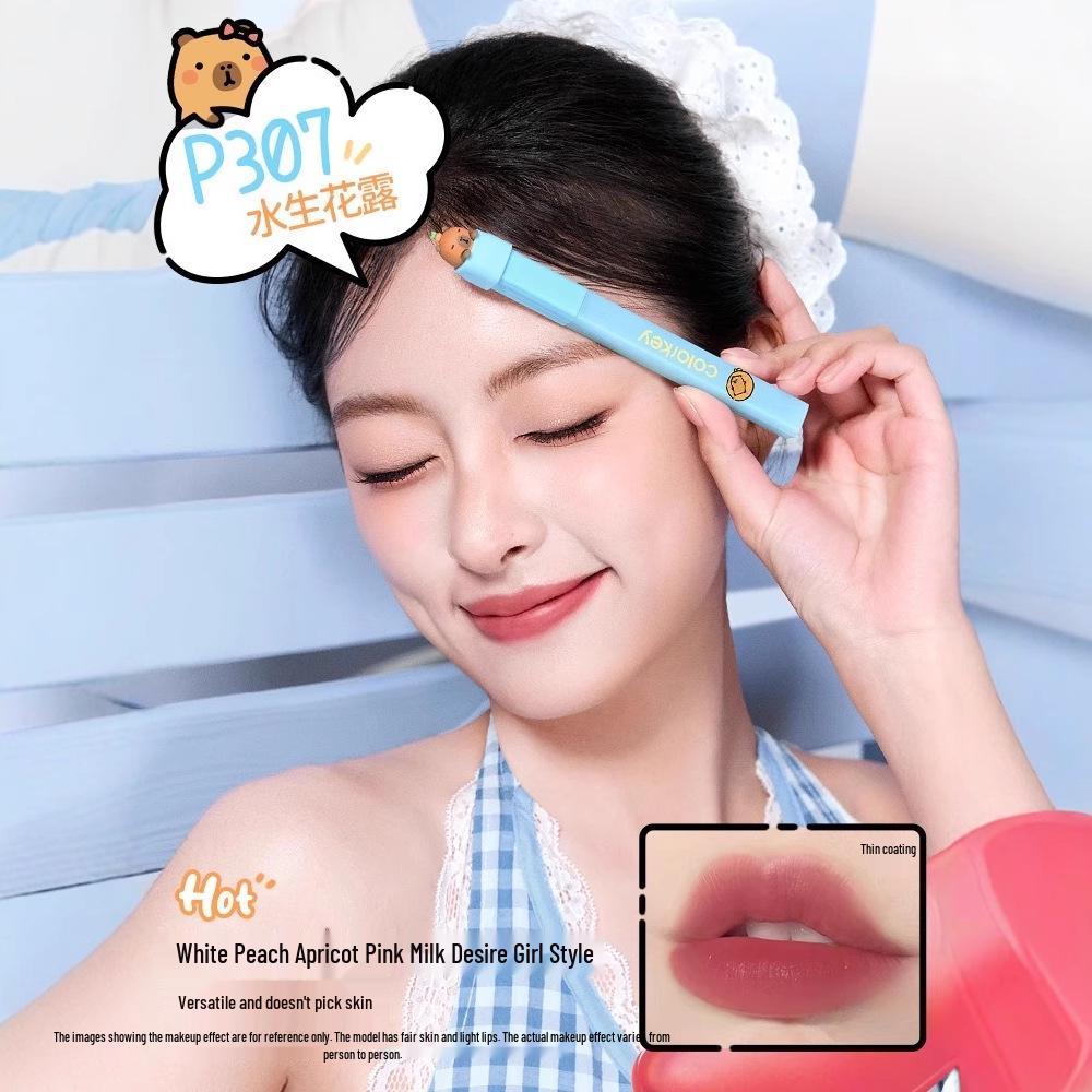 Capybara Colorkey Soft Mist Lip Tint & Gloss – Limited Edition Collaboration Lip Dew.