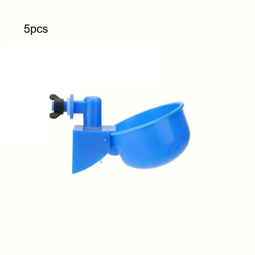 5Pcs Chicken Bird Water Cups Automatic Poultry Drinker Bowl Duck Drinking Machine Hanging Drinking Bowls Water Dispenser