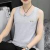 Herren Schlank geschnittene Mode-Weste mit Rundhalsausschnitt - Trendiges Pullover-Sweatshirt für Sport und Alltag