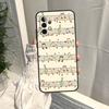 Music Score Musical Notes Case For Samsung Galaxy A52S A06 A16 A26 A36 A56 A55 A35 A15 A53 A32 A33 A13 A14 A34 A54 A17