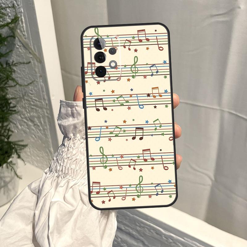 

Music Score Musical Notes Case For Samsung Galaxy A52S A06 A16 A26 A36 A56 A55 A35 A15 A53 A32 A33 A13 A14 A34 A54 A17 Samsung A14