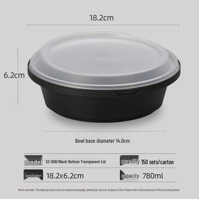 Disposable Rectangular Food Containers with Lids