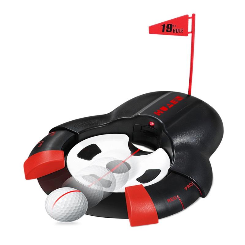 New Golf Automatic Push Rod Ball Return Ball Trainer Indoor Office Golf Hole Outdoor Garden Automatic Ball Return Practice