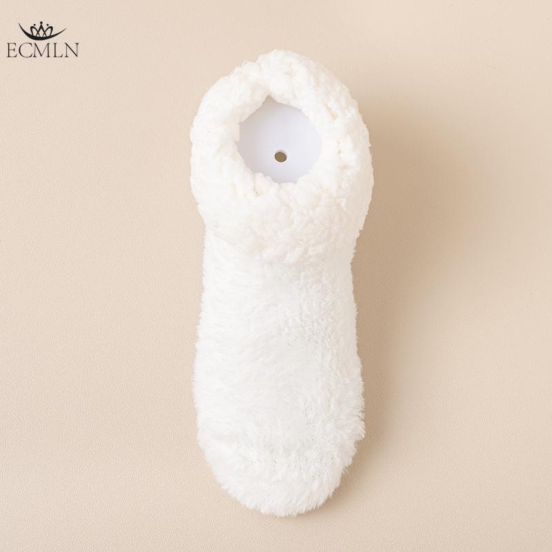 Women Winter Warm Fuzzy Socks Thick Thermal Solid Soft Fluffy Socks Cute Fashion Slipper Home Floor Sleeping Socks