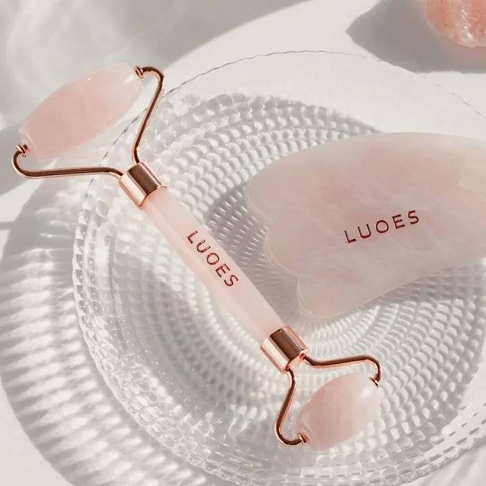 

Набор из латуни с розовым кварцем «Венера»