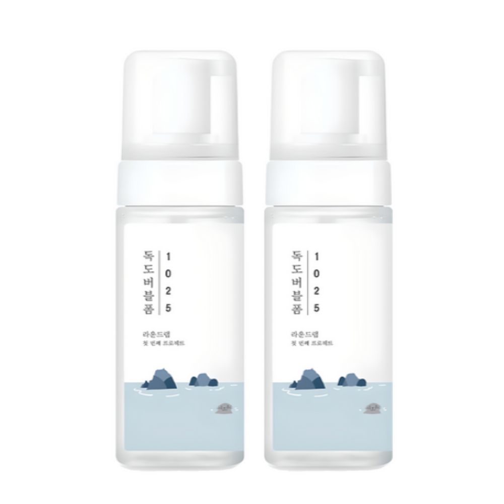 

Round Lab 1025 Dokdo Bubble Cleansing Foam Gentle Deep Cleanser Hydrating Face Wash 150ml x2