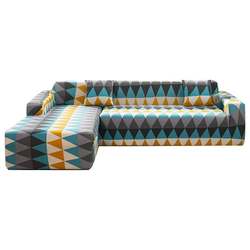 Stretch Settee Slipcover Patterned Lounge Area Household Guard Sofa Protector Having Expandable Bottom Settee Slipcovers Designed for Pets, Kids