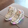 Kids Sneakers Girls Flash Light-up Board Shoes Spring And Autumn Children's Luminous Shoes Children's Glowing Light Sneakers