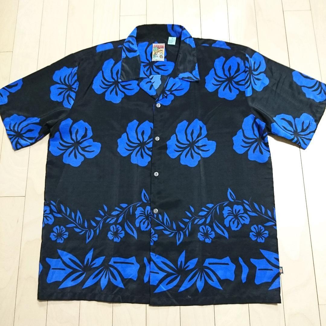 

[USED] PineappleConnection Aloha Shirt, Large, Men s, Black