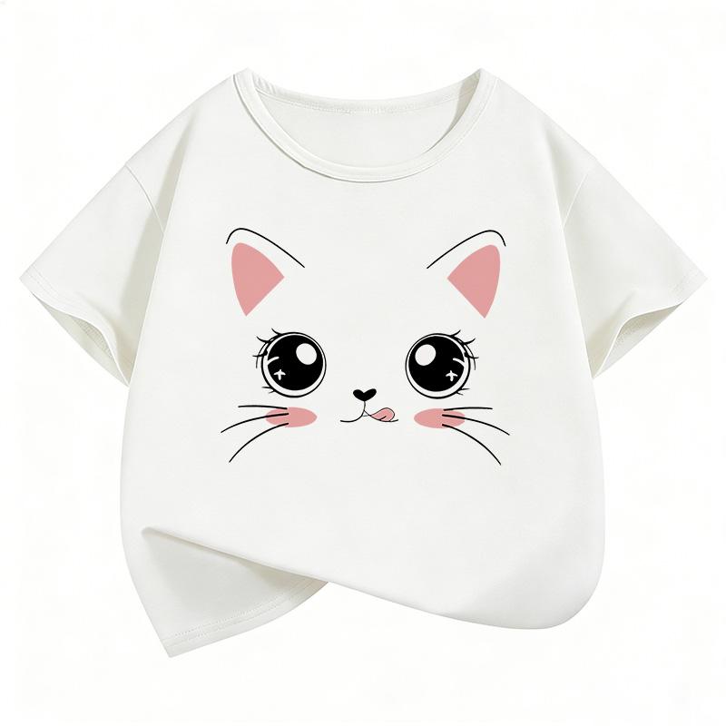 2026 Funny Cat Meme Funny T Shirts Short Sleeve Kids Children's T-shirt Boys Girls Summer Spring Casual Top Tee Shirt