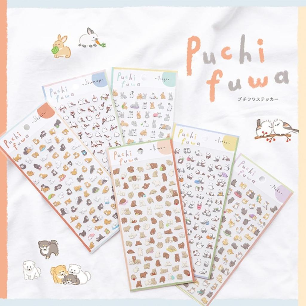 Mindwave Mini Size Animal Stickers Petit Fuwa Stickers Bear