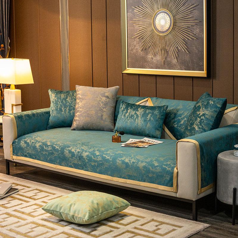 Nordischer Luxus Sofa Chaiselongue Bezug Lounge 1 /2 /3 /4 Sitzer Relaxsessel Bezug Sofakissen Couch Überwurf Möbelschutz