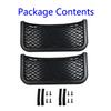 2pcs Car Organizer Storage Bag Auto Paste Net Pocket Phone Holder Car Accessories Universal 252mm X 120mm ABS with Fixing Screws