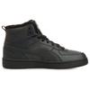 Puma Rebound Joy Fur Comfortable Round Toe Cushioning Abrasion Resistant High Top Basketball Shoes Unisex Black 375576-04