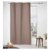 Plain Cotton Eyelet Curtain 140 X 240 Cm Panama Hazelnut