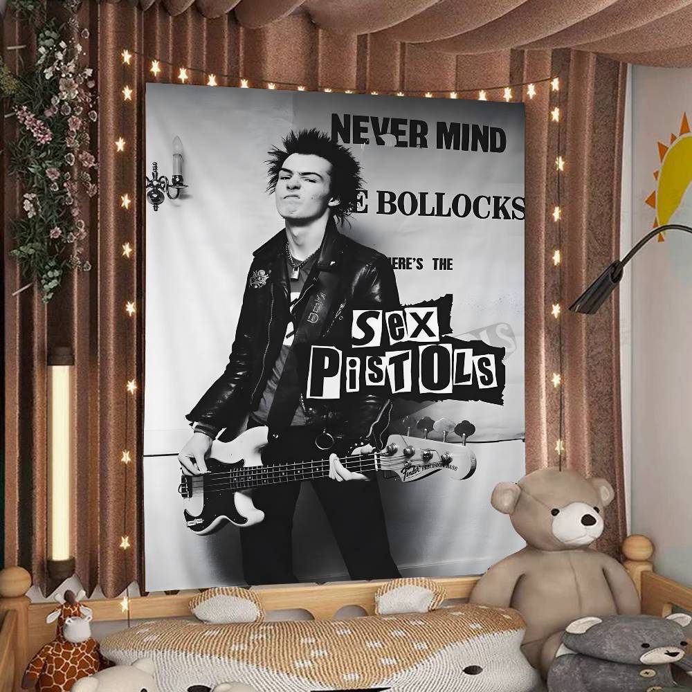 SSex PPistols Rock Band Printed Large Wall Tapestry Art Science Fiction Room Home Decor Decor Blanket