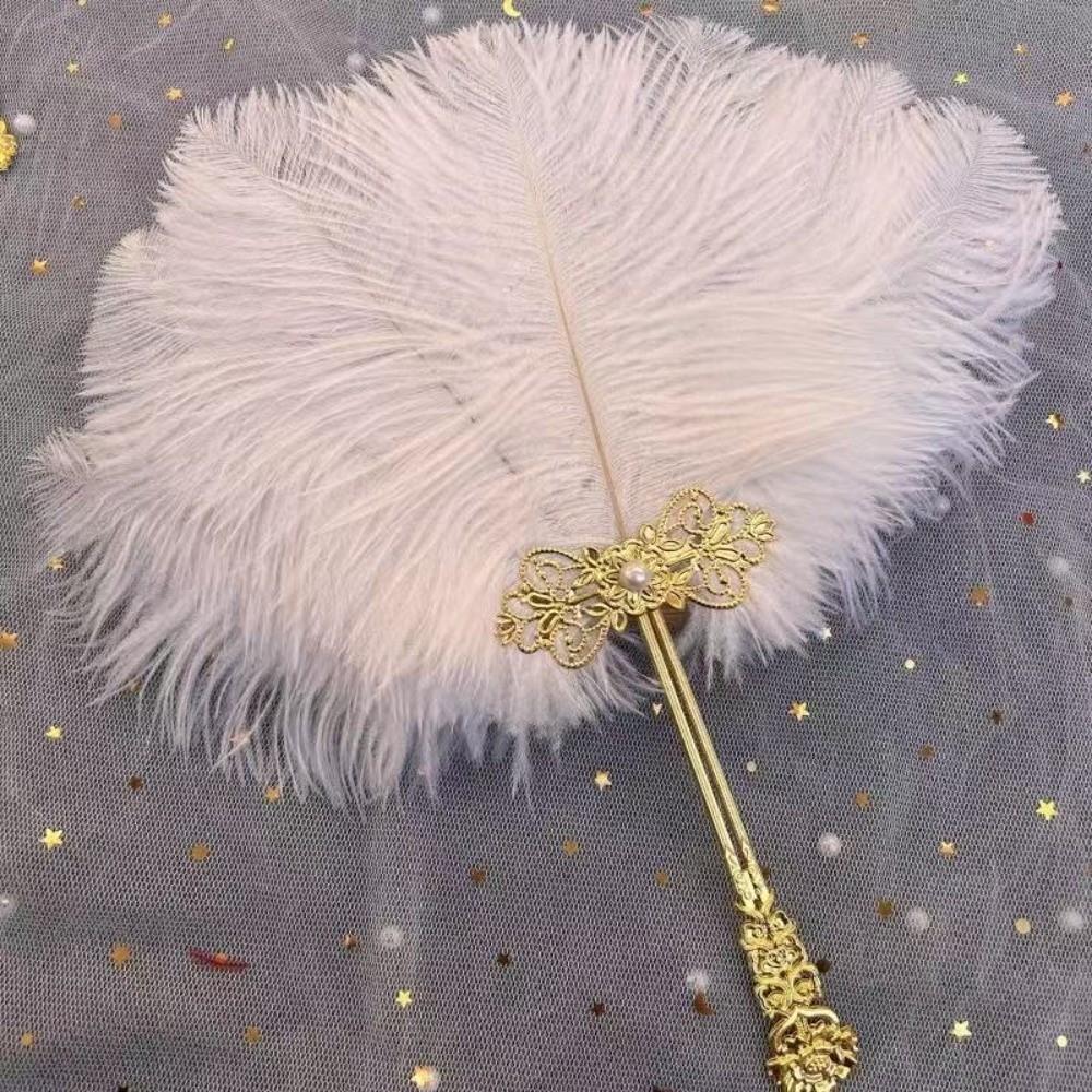Dance Performance Feather Fan Cosplay Props Cheongsam Dance Props  Wedding Accessories