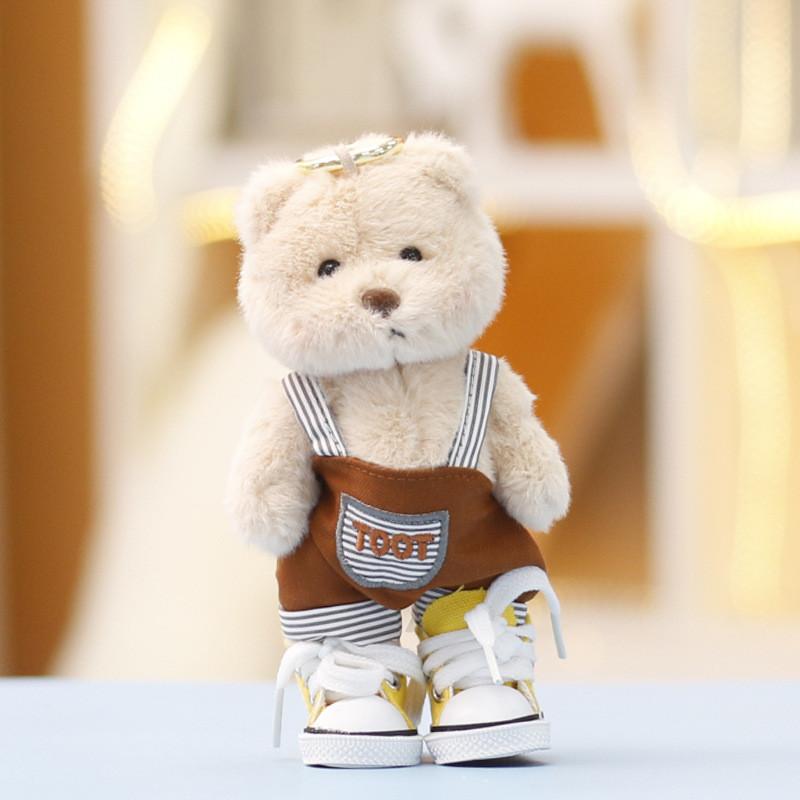 Plush Teddytales Toy With Dress Keychain Gift For Girls And Kids