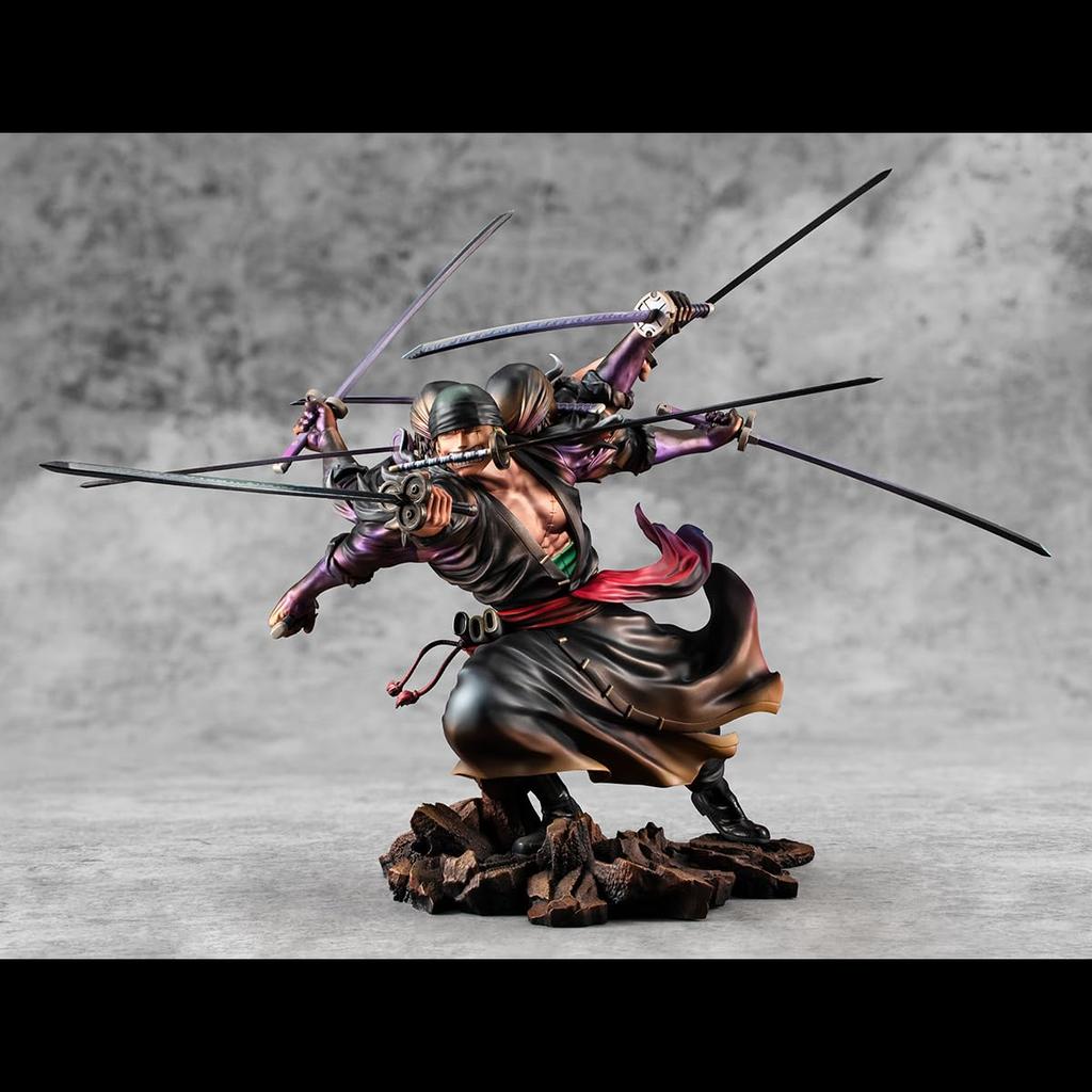 MegaHouse One Piece Roronoa Zoro Demon Spirit Nine Sword Style Ashura P.O.P WA-MAXIMUM Ver.