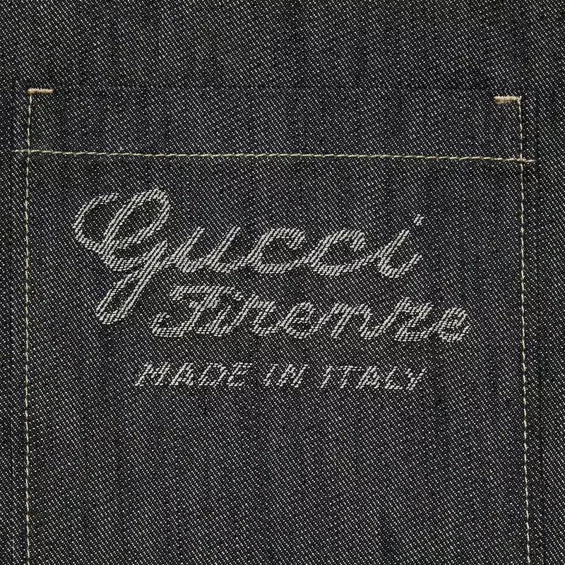 GUCCI Denim Shirt With Jacquard Detail Shirt Men's Dark Blue 782396-XDCWP-4759