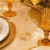 10pcs Golden Gold Plating Wedding Place Card Holder  Dining Table Menu Placement