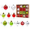 Christmas Tree Ornaments: Holiday Party Decor Ball Set with Gift Box
