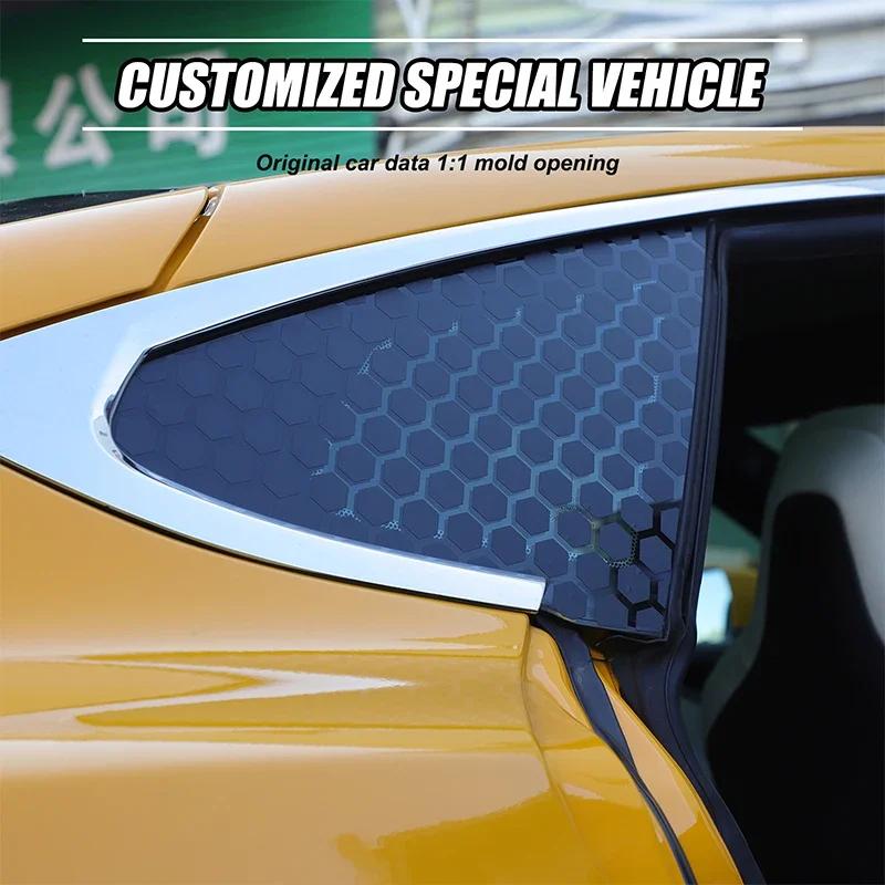 Para Tesla Model S 2014-2025+ Pegatina Decorativa de Cristal para Ventanilla Triangular Trasera de Coche de PVC Accesorios Exteriores